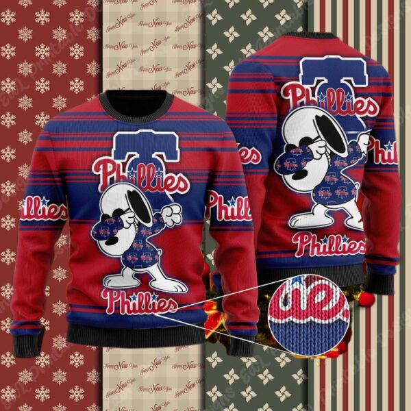 Snoopy Love Philadelphia Phillies Ugly Christmas