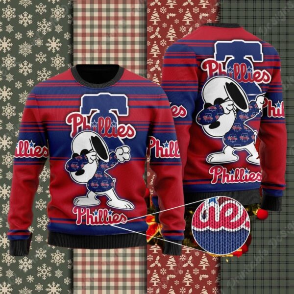 Snoopy Love Philadelphia Phillies Ugly Christmas
