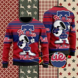 Snoopy Love Philadelphia Phillies Ugly Christmas