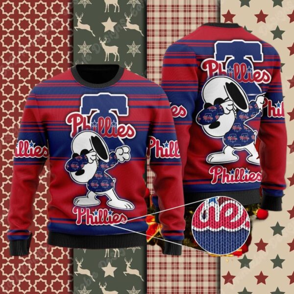 Snoopy Love Philadelphia Phillies Ugly Christmas
