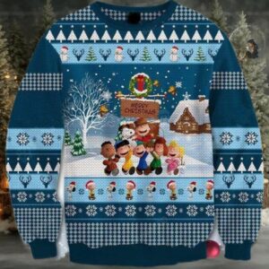 Snoopy Merry Christmas Ugly Sweater, Snoopy And Friends Christmas Sweater, Snoopy Peanuts Gift, Snoopy Peanuts Shirt Moderntees