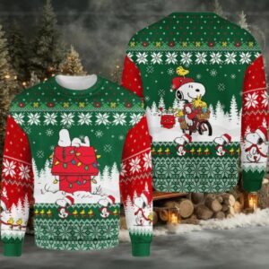 Snoopy Ugly Sweater Gifts, Snoopy Gift Fan Ugly Sweater Moderntees