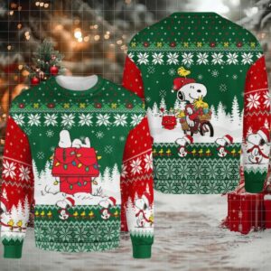 Snoopy Ugly Sweater Gifts, Snoopy Gift Fan Ugly Sweater Moderntees