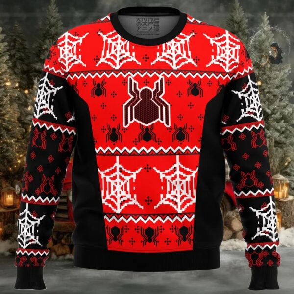Spiderman Uniform Ugly Christmas Sweater