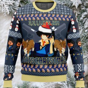 Spike Spiegel Cowboy Bebop Ugly Christmas Sweater