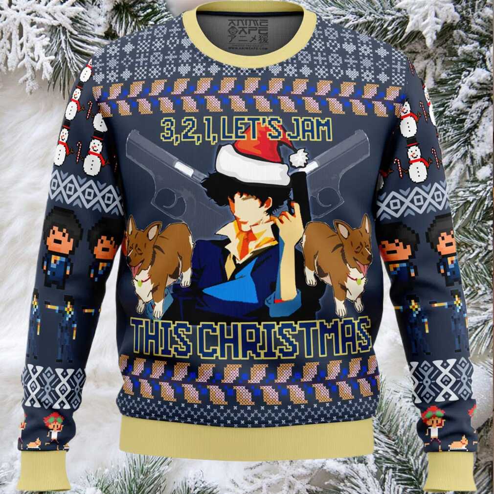 Spike Spiegel Cowboy Bebop Ugly Christmas Sweater