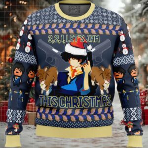 Spike Spiegel Cowboy Bebop Ugly Christmas Sweater