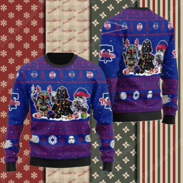 Star Wars Themed Philadelphia Phillies Ugly Sweater