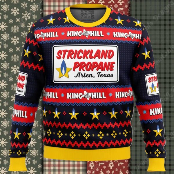 Strickland Propane Arlen Texas King of The Hill Ugly Christmas Sweater