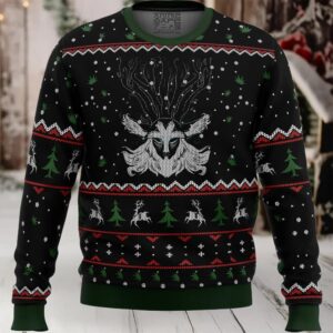 Studio Ghibli Forest Spirit Princess Mononoke Miyazaki Ugly Christmas Sweater