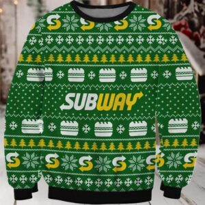 Subway Christmas Ugly Sweater