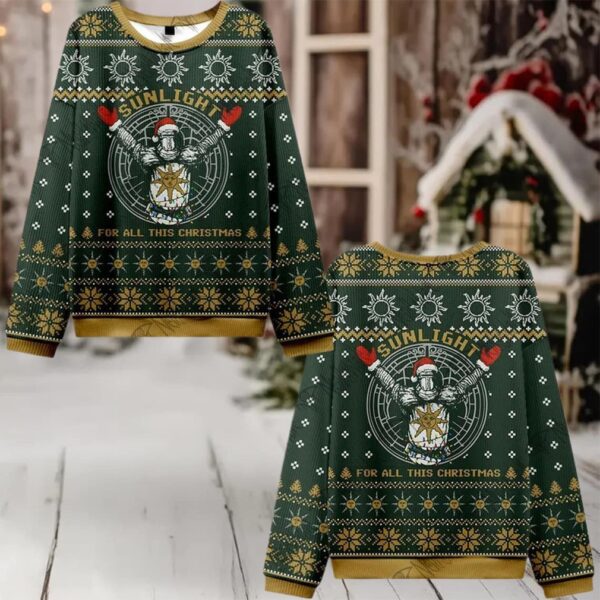 Sunlight for All This Christmas Ugly Sweater 2025 Christmas