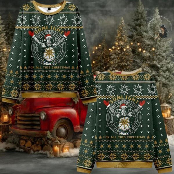 Sunlight for All This Christmas Ugly Sweater 2025 Christmas