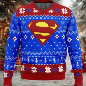 Super Heroes Superman Christmas Ugly Christmas Sweater