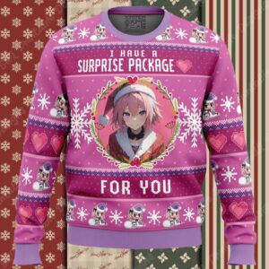 Surprise Package Astolfo Fate Apocrypha Ugly Christmas Sweater