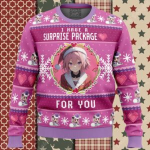 Surprise Package Astolfo Fate Apocrypha Ugly Christmas Sweater