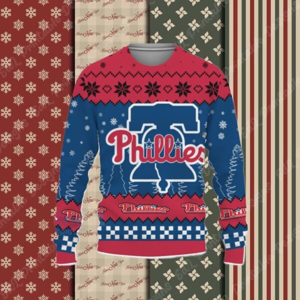 Team Logo Philadenlphia Phillies Ugly Christmas