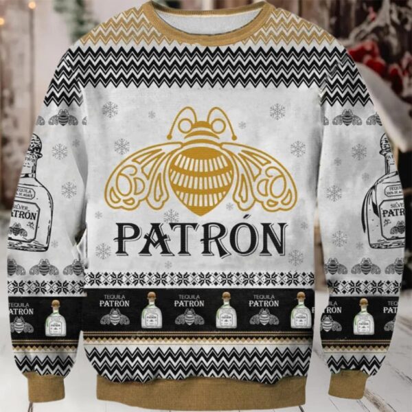 Tequila Patron Christmas Holiday Ugly Sweater