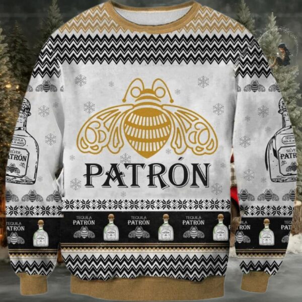 Tequila Patron Christmas Holiday Ugly Sweater