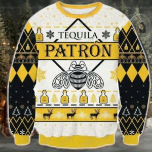 Tequila Patron Christmas Ugly Sweater
