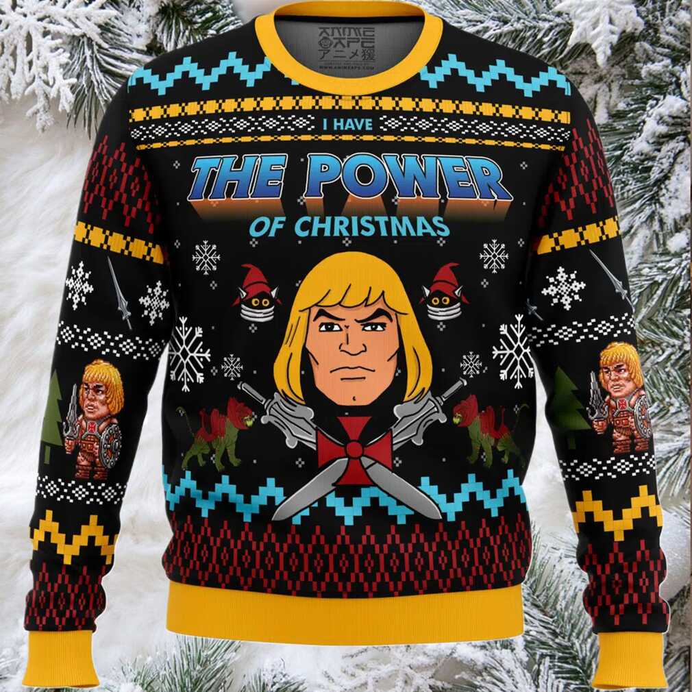 The Good Power of Christmas He Man Ugly Christmas Sweater