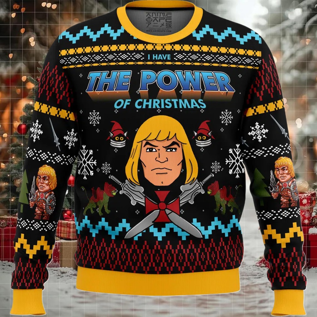 The Good Power of Christmas He Man Ugly Christmas Sweater
