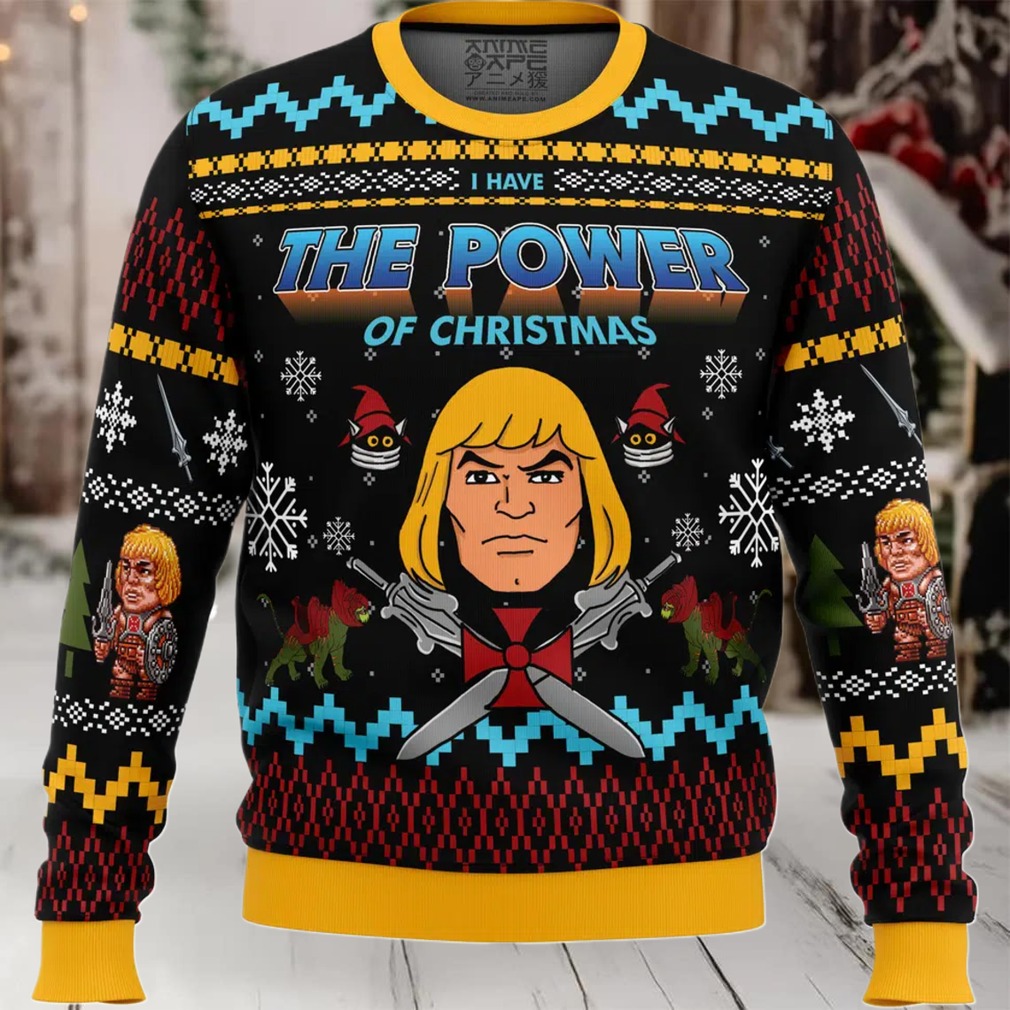 The Good Power of Christmas He Man Ugly Christmas Sweater The Good Power of Christmas He Man Ugly Christmas Sweater