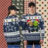 The Grinch Claus Dallas Cowboys Blue Mens Christmas Ugly Sweater