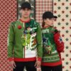 Reindeer Snowman Denver Broncos Orange Christmas Ugly Sweater