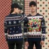 The Grinch And Baby Groot Dallas Cowboys Blue Funny Xmas Ugly Sweater