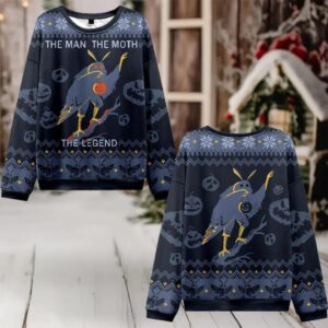 The Man The Moth The Legend Ugly Sweater 2025 Christmas