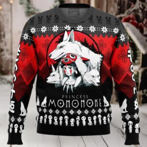 The Pack Princess Mononoke Ugly Christmas Sweater