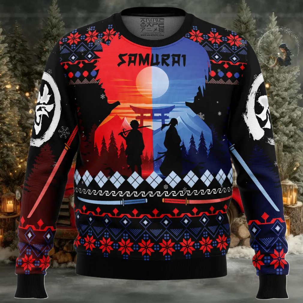 The Samurai Dou Samurai Champloo Ugly Christmas Sweater The Samurai Dou Samurai Champloo Ugly Christmas Sweater