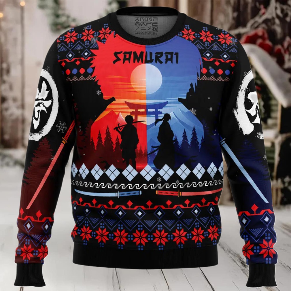 The Samurai Dou Samurai Champloo Ugly Christmas Sweater The Samurai Dou Samurai Champloo Ugly Christmas Sweater
