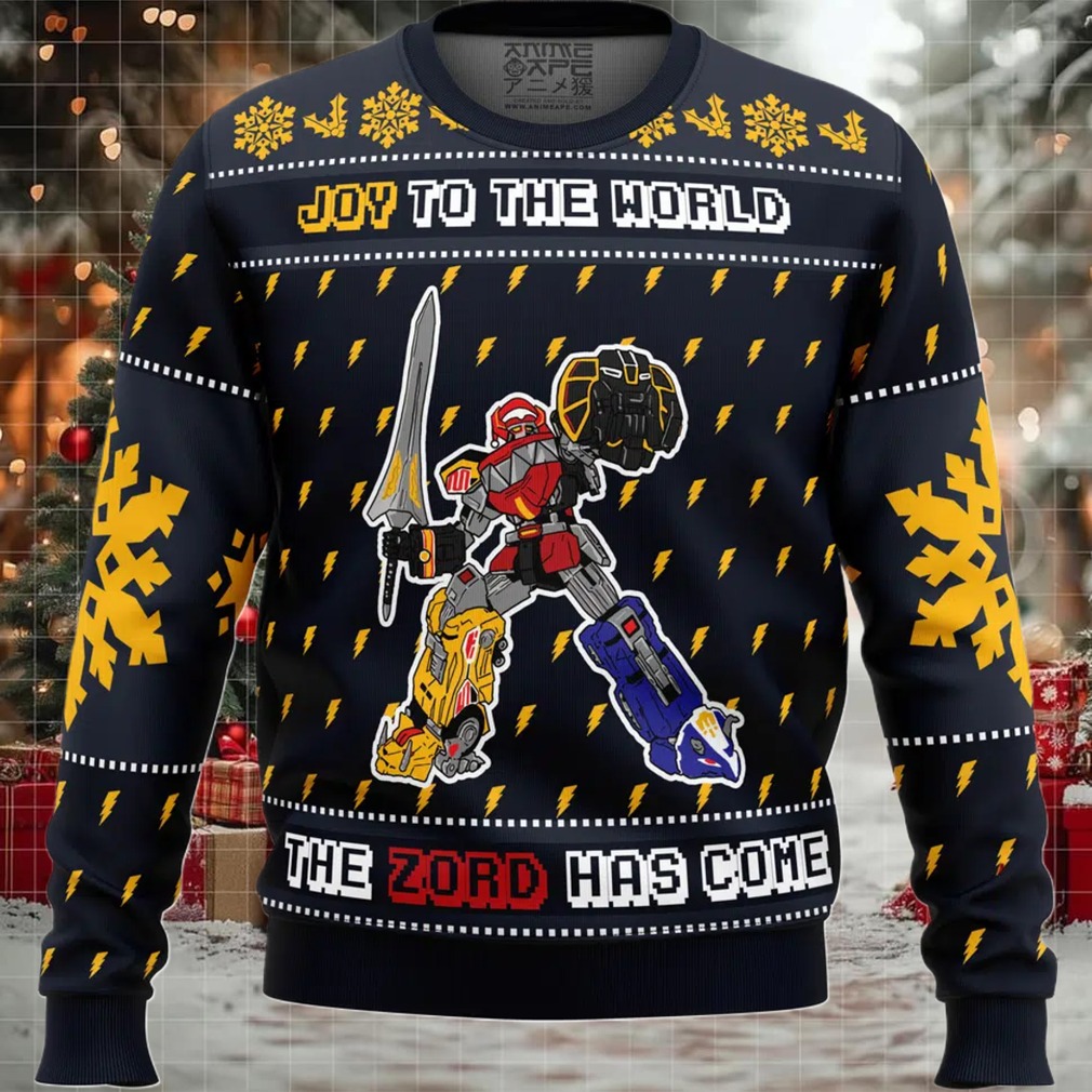The Zord Has Come Power Rangers Ugly Christmas Sweater