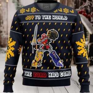 The Zord Has Come Power Rangers Ugly Christmas Sweater