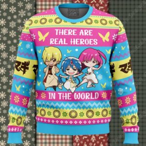 There Are Real Heroes Magi The Labyrinth of Magic Ugly Christmas Sweater