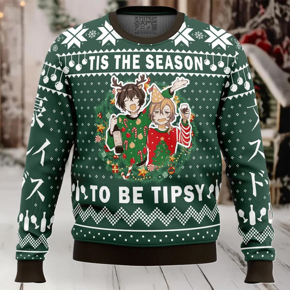 Tis The Season To Be Tipsy Bungo Stray Dogs Ugly Christmas Sweater Tis The Season To Be Tipsy Bungo Stray Dogs Ugly Christmas Sweater