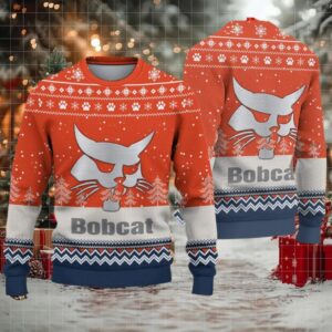 Ugly Sweater Bobcat Farmer Love Exclusive Logo