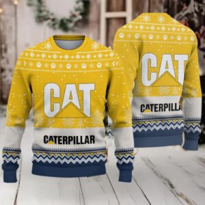 Ugly Sweater Caterpillar Inc Farmer Love Exclusive Logo Ugly Sweater Caterpillar Inc Farmer Love Exclusive Logo