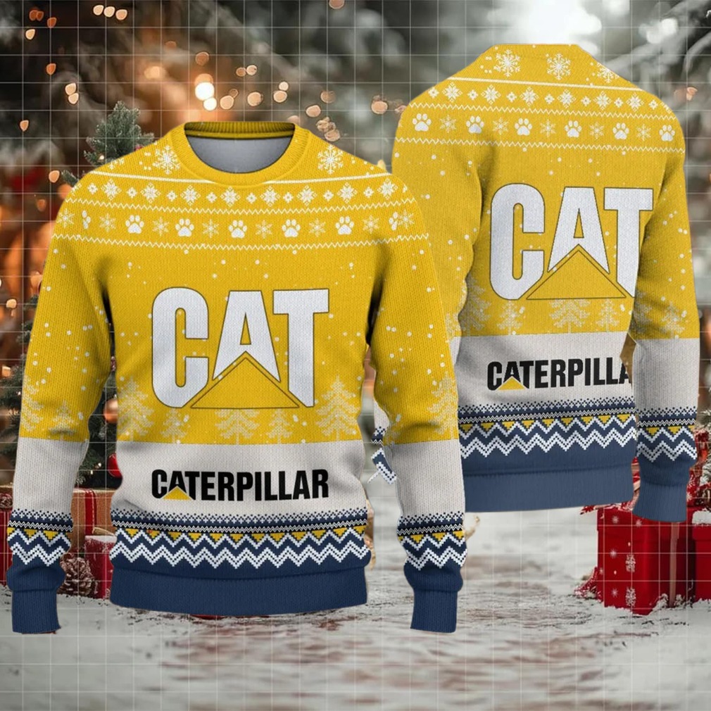 Ugly Sweater Caterpillar Inc Farmer Love Exclusive Logo