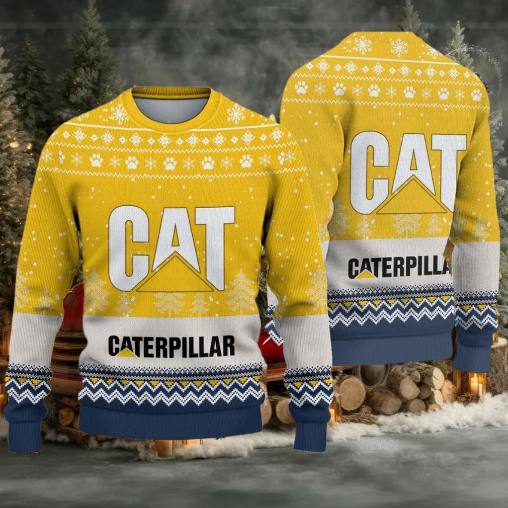 Ugly Sweater Caterpillar Inc Farmer Love Exclusive Logo Ugly Sweater Caterpillar Inc Farmer Love Exclusive Logo