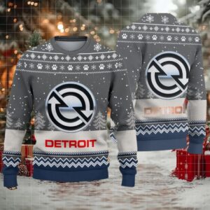 Ugly Sweater Detroit Diesel Farmer Love Exclusive Logo