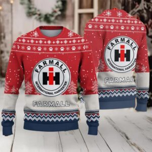 Ugly Sweater Farmall Farmer Love Exclusive Logo Ugly Sweater Farmall Farmer Love Exclusive Logo