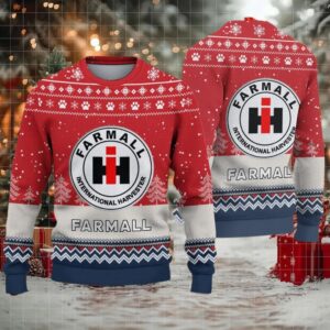 Ugly Sweater Farmall Farmer Love Exclusive Logo