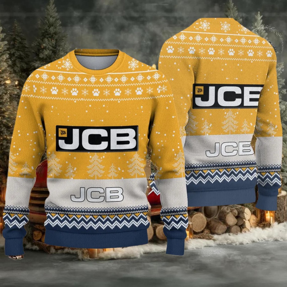 Ugly Sweater JCB Agricultural Farmer Love Exclusive Logo Ugly Sweater JCB Agricultural Farmer Love Exclusive Logo