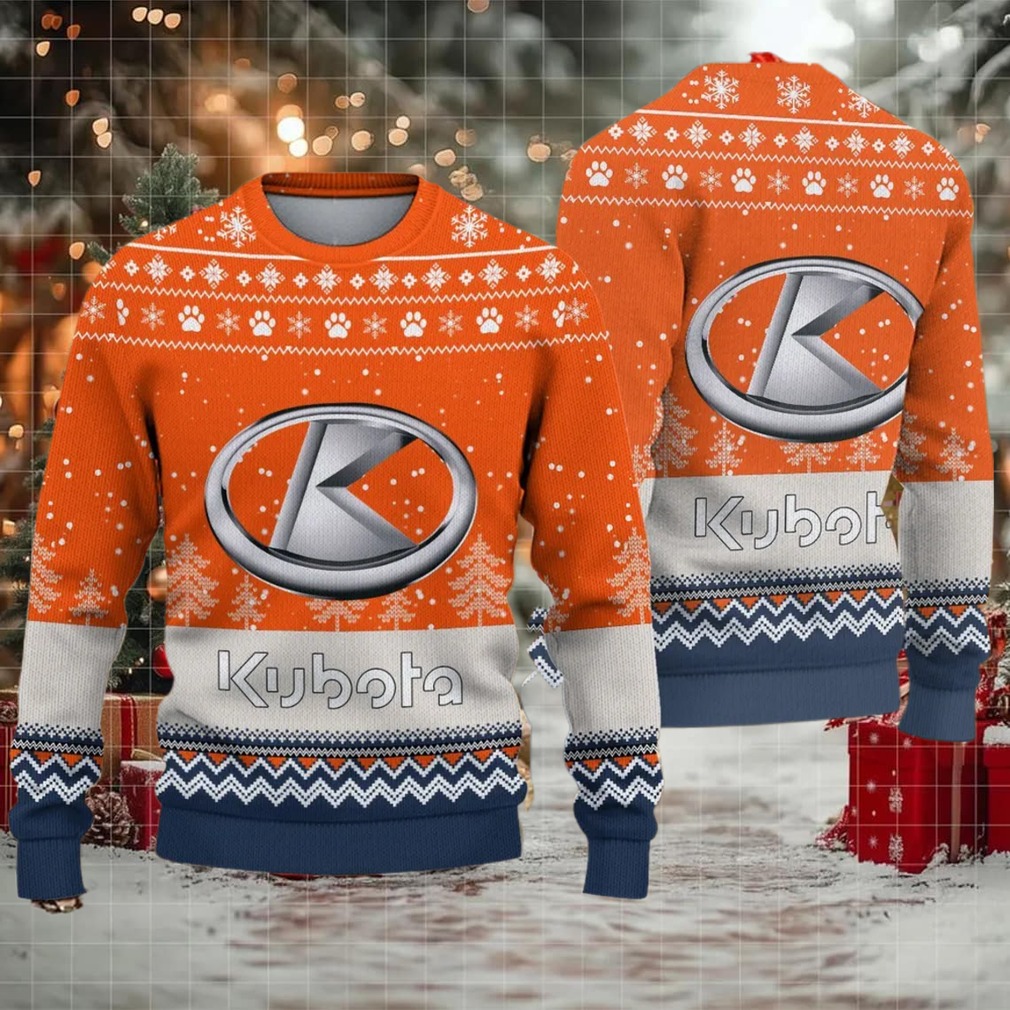Ugly Sweater Kubota Farmer Love Exclusive Logo