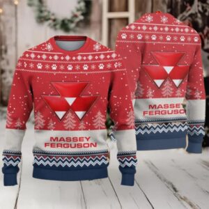 Ugly Sweater Massey Ferguson Farmer Love Exclusive Logo Ugly Sweater Massey Ferguson Farmer Love Exclusive Logo