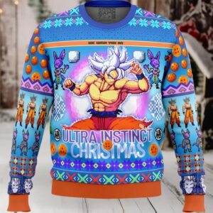 Ultra Instinct Goku Dragon Ball Z Ugly Christmas Sweater