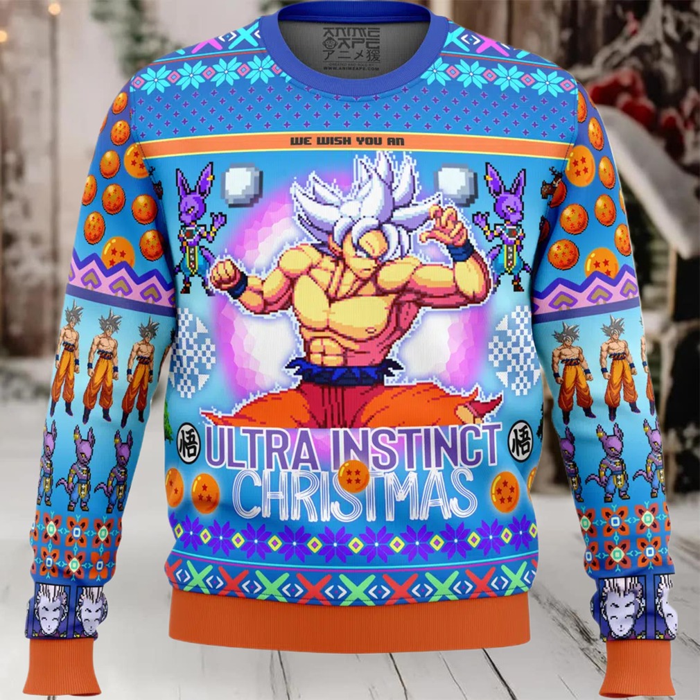 Ultra Instinct Goku Dragon Ball Z Ugly Christmas Sweater Ultra Instinct Goku Dragon Ball Z Ugly Christmas Sweater